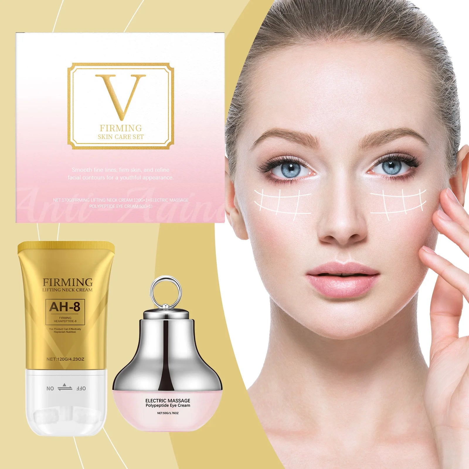 AH-8 Firming Neck Cream Moisturizer Anti Aging Increase Skin